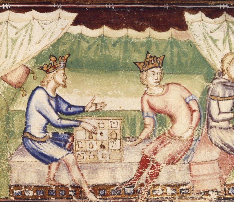 Królowie grający w szachy (rycina - wikimedia.org)  