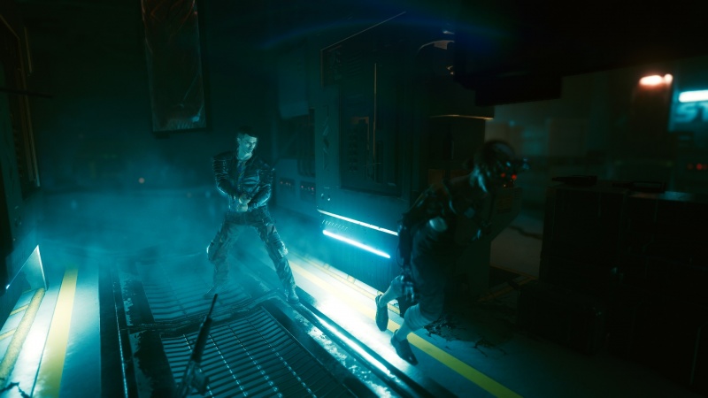 Screen z gry "Cyberpunk 2077" (źródło: rozgrywka własna)  