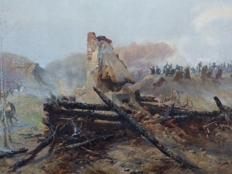 Fragmenty wspaniałego obrazu przedstawiającego Bitwę pod Racławicami.  