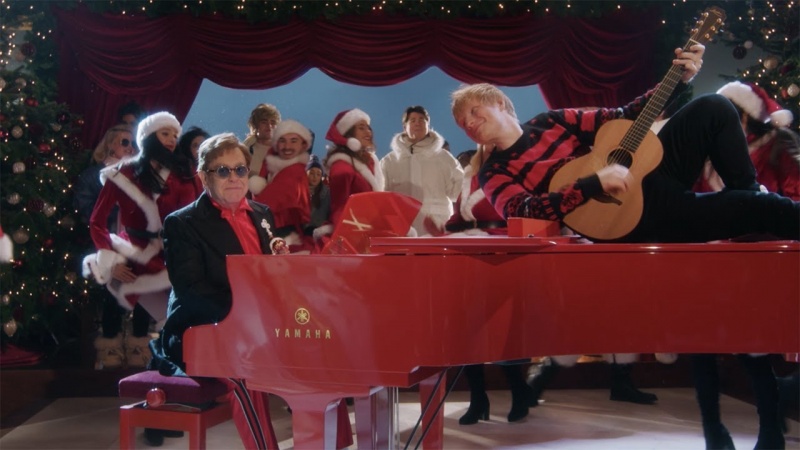 Elton John i Ed Sheeran (fot. youtube.com/screenshot)  