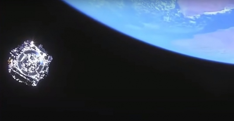 Teleskop Jamesa Webba poleciał w kosmos (źródło: YouTube/NASA/screenshot)  