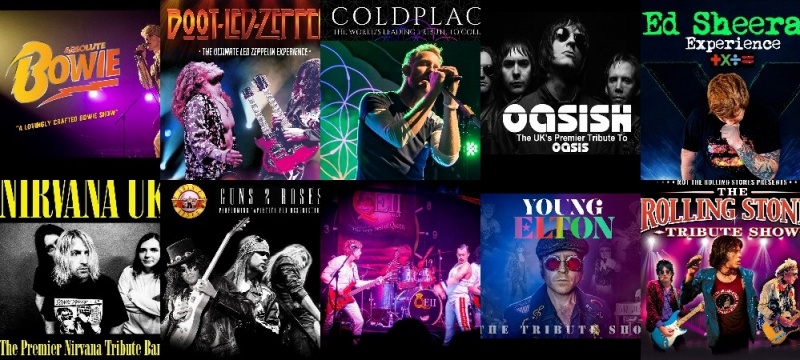 Najlepsze tribute bands - plakaty zespołów (fot. materiały promocyjne)  