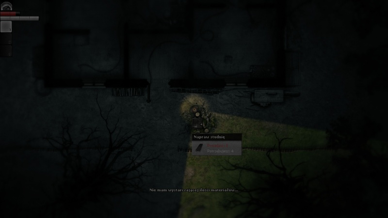 Screen z gry "Darkwood" (źródło: rozgrywka własna)  