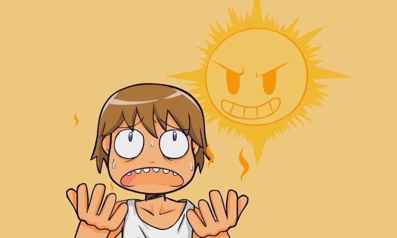 Ilustracja - Uważaj na promieniowanie słoneczne! (fot. YouTube.com/screenshot)  