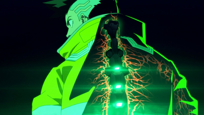 Poster z serialu anime "Cyberpunk: Edgerunners" (materiały prasowe/Netflix)  