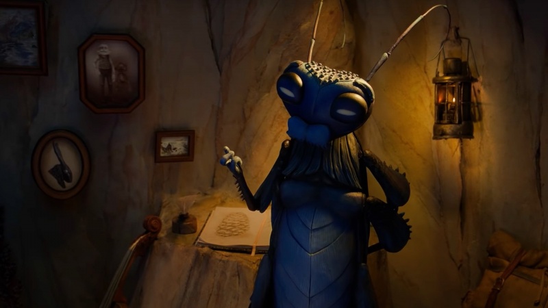 Kadr z filmu animowanego "Guillermo del Toro: Pinokio" (materiały prasowe/Netflix)  