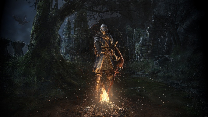 Oficjalny poster z gry "Dark Souls Remastered" (źródło: materiały prasowe/FromSoftware)  