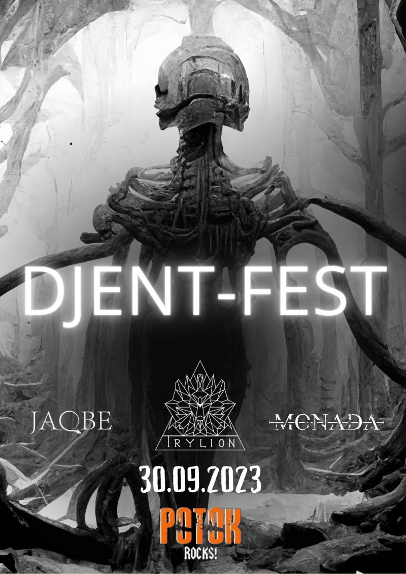Oficjalny plakat DJENT FEST (materiały promocyjne)  