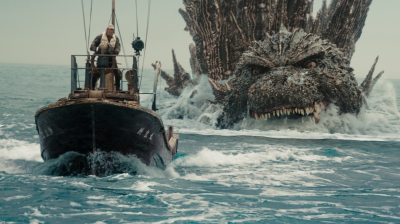 Kadr z filmu "Godzilla Minus One" (materiały prasowe/Toho Studios)   