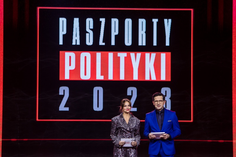 Gala Paszportów Polityki 2023 - prowadzący (fot. Teodor Klepczyński/POLITYKA)  