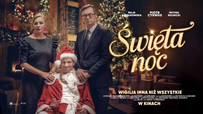 Plakat poziomy z filmu "Święta noc" (materiały prasowe/GALAPAGOS FILMS)  