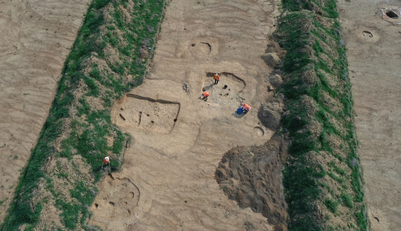 Osada sprzed 7000 lat (fot. Czeska Akademia Nauk)  