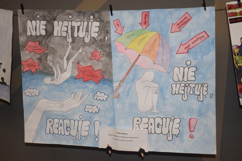 "Cisza Nienawiści Nigdy hejt! Zawsze heart!" - prace konkursowe (fot. PJ)  