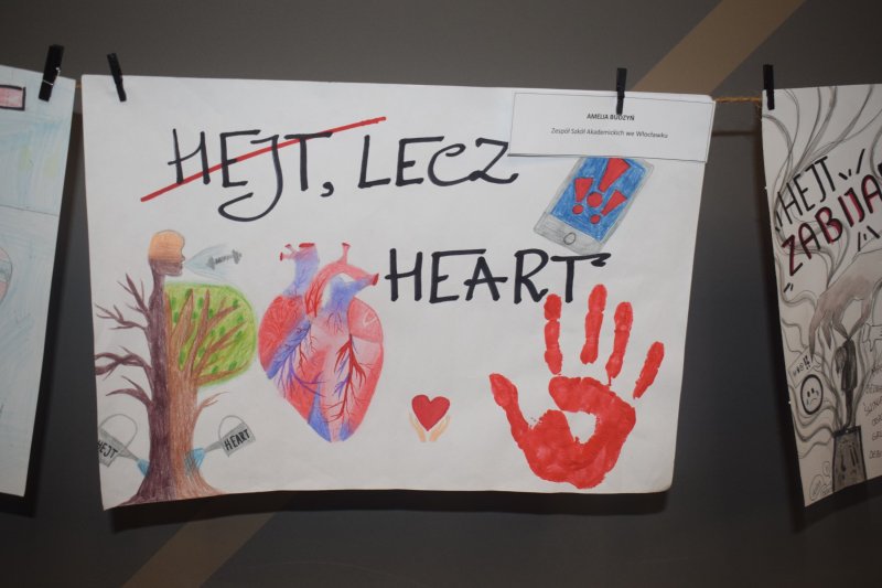 "Cisza Nienawiści Nigdy hejt! Zawsze heart!" - prace konkursowe (fot. PJ)  