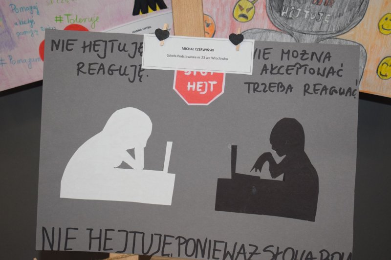 "Cisza Nienawiści Nigdy hejt! Zawsze heart!" - prace konkursowe (fot. PJ)  