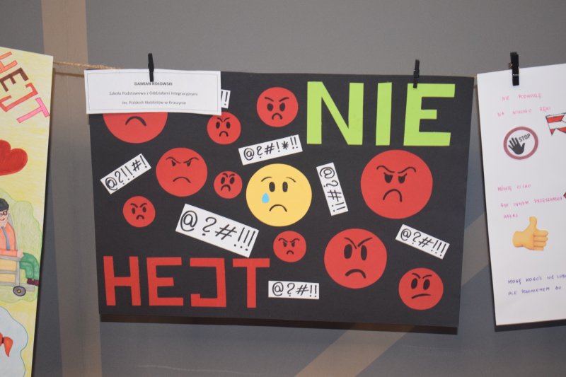 "Cisza Nienawiści Nigdy hejt! Zawsze heart!" - prace konkursowe (fot. PJ)  