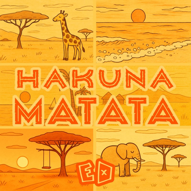 Okładka singla "Hakuna Matata" (materiały promocyjne)  
