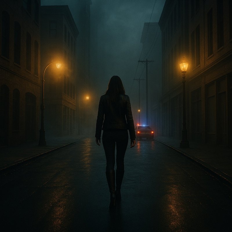 "Detektyw w Brudnym Mieście" - ilustracja wygenerowana przez AI (fot. PJ)  