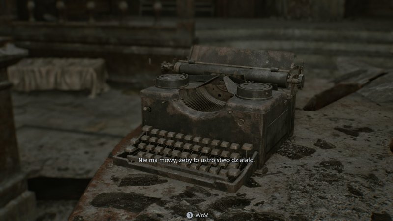 Screen z gry "Resident Evil Requiem" (źródło: rozgrywka własna)  