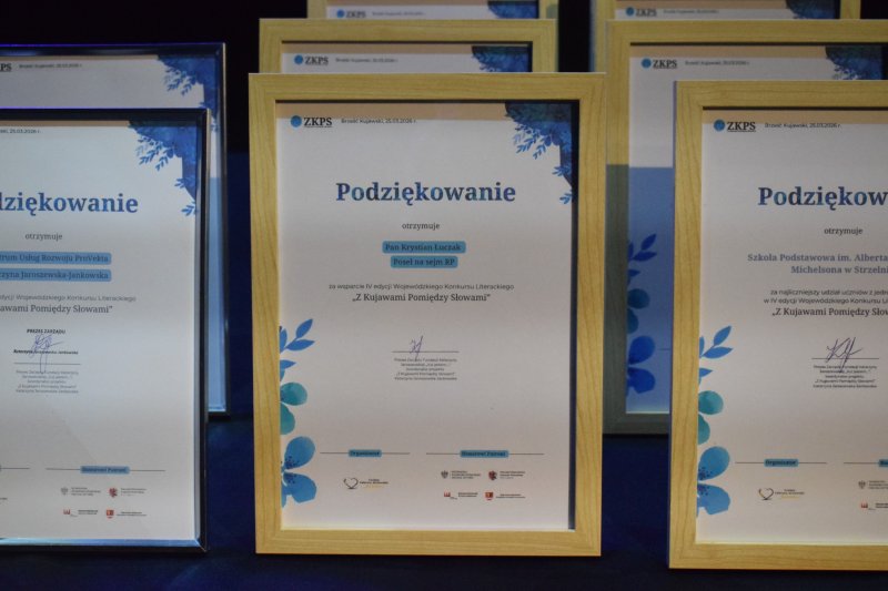 Gala IV Wojewódzkiego Konkursu Literackiego „Z Kujawami Pomiędzy Słowami” (fot. PJ)  
