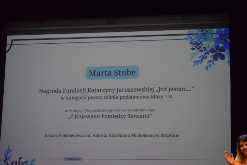 Gala IV Wojewódzkiego Konkursu Literackiego „Z Kujawami Pomiędzy Słowami” (fot. PJ)  