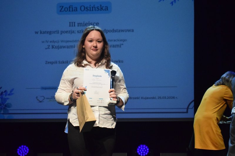 Gala IV Wojewódzkiego Konkursu Literackiego „Z Kujawami Pomiędzy Słowami” (fot. PJ)  