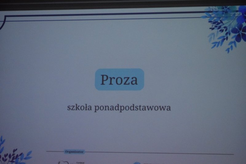 Gala IV Wojewódzkiego Konkursu Literackiego „Z Kujawami Pomiędzy Słowami” (fot. PJ)  
