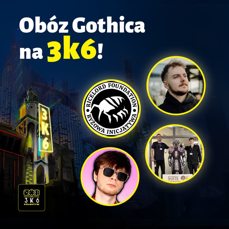 Na grafice od lewej: na górze Ricelord Foundation, Kamil Keppert; Na dole: Geekeusz, Synowie Jarkendaru (materiały promocyjne)  