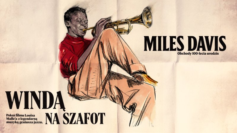 Miles Davis - grafika promocyjna (materiały prasowe/Reset - dystrybutor klasyki kina)  