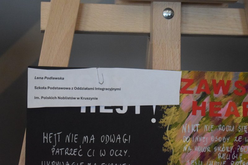 "Cisza Nienawiści Nigdy hejt! Zawsze heart!" - prace konkursowe (fot. PJ)  