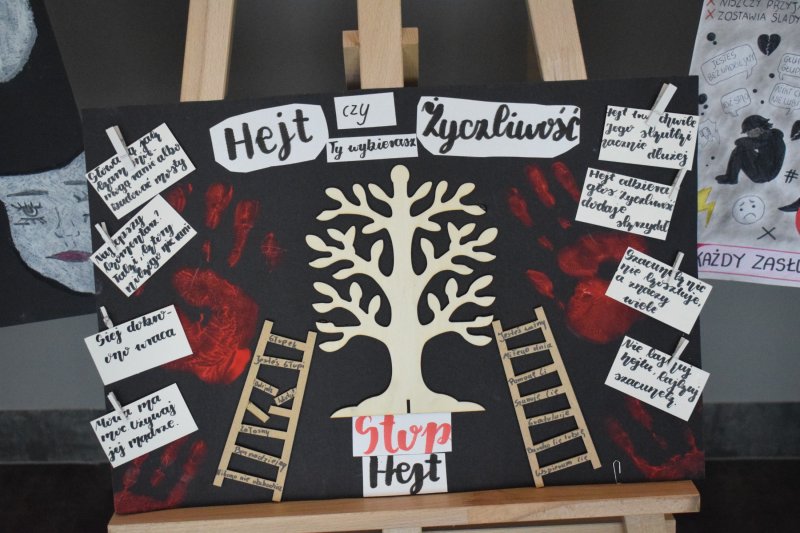 "Cisza Nienawiści Nigdy hejt! Zawsze heart!" - prace konkursowe (fot. PJ)  