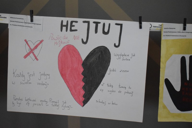 "Cisza Nienawiści Nigdy hejt! Zawsze heart!" - prace konkursowe (fot. PJ)  