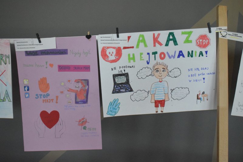 "Cisza Nienawiści Nigdy hejt! Zawsze heart!" - prace konkursowe (fot. PJ)  