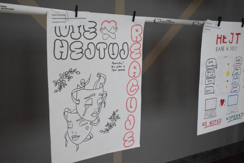 "Cisza Nienawiści Nigdy hejt! Zawsze heart!" - prace konkursowe (fot. PJ)  