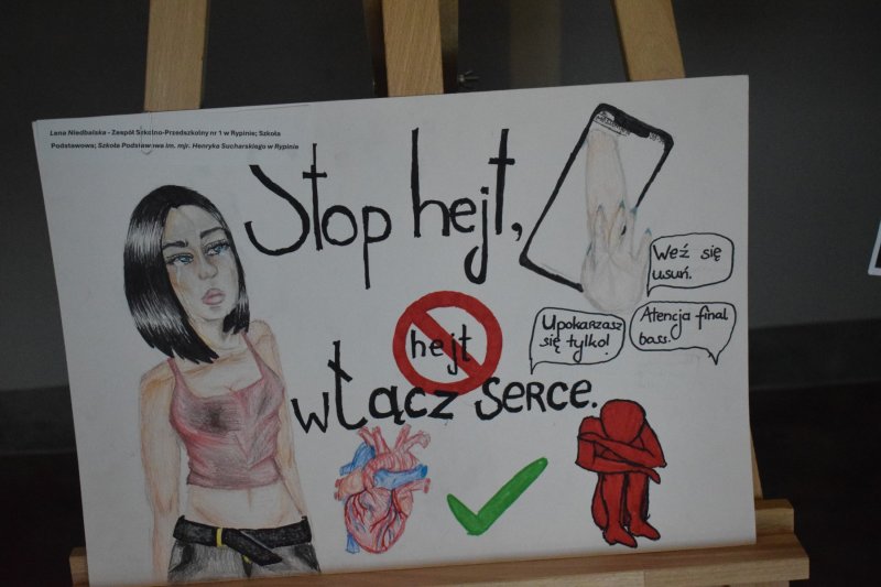 "Cisza Nienawiści Nigdy hejt! Zawsze heart!" - prace konkursowe (fot. PJ)  