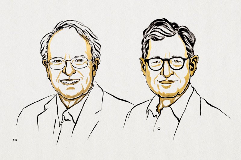 Robert E. Hall i Michael Woodford (fot. Niklas Elmehed © Nobel Prize Outreach)   