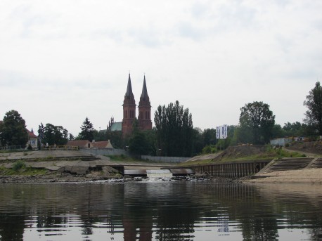 Katedra włocławska, widok na rzekę Zgłowiączkę  