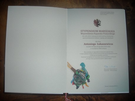 Dyplom pana Łukaszewicza (fot. Przemysław Jankowski)  