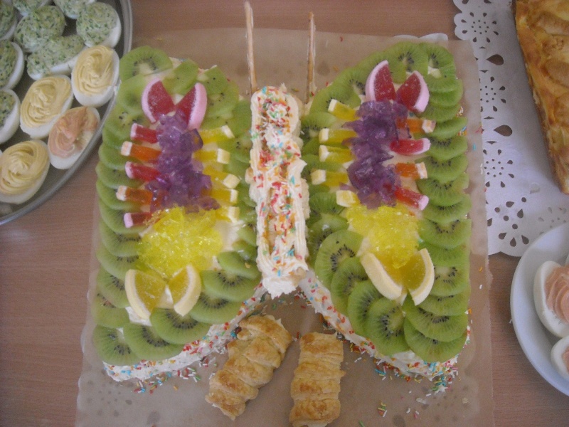 Motyl z ciasta biszkoptowego Klubu Kobiet Kreatywnych (fot. ZJ)  