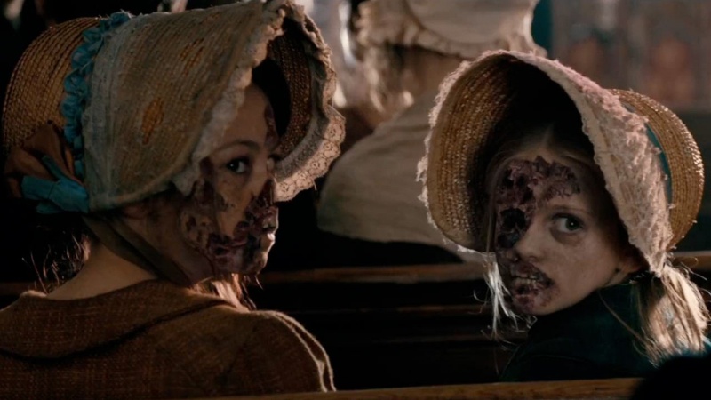 Kadr z filmu "Duma i uprzedzenie, i zombie" (źródło: youtube.com)  