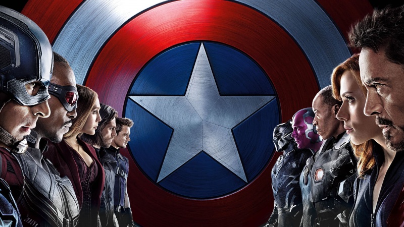 Poster z filmu "Kapitan Ameryka: Wojna bohaterów" (źródło: youtube.com/screenshot)  