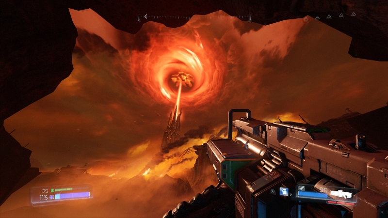 Zrzut ekranu z gry „Doom” (źródło: praca własna).  