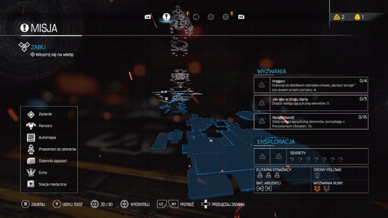 Zrzut ekranu z gry „Doom” (źródło: praca własna).  