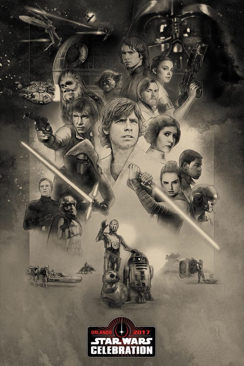 Oficjalny plakat na 40-lecie "Star Wars" (źródło: materiały prasowe)  